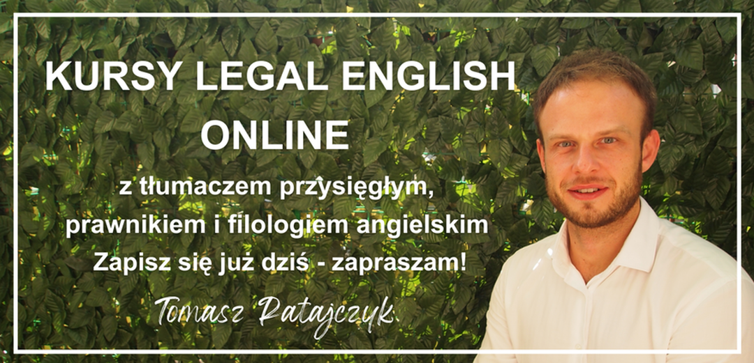 Kurs legal English